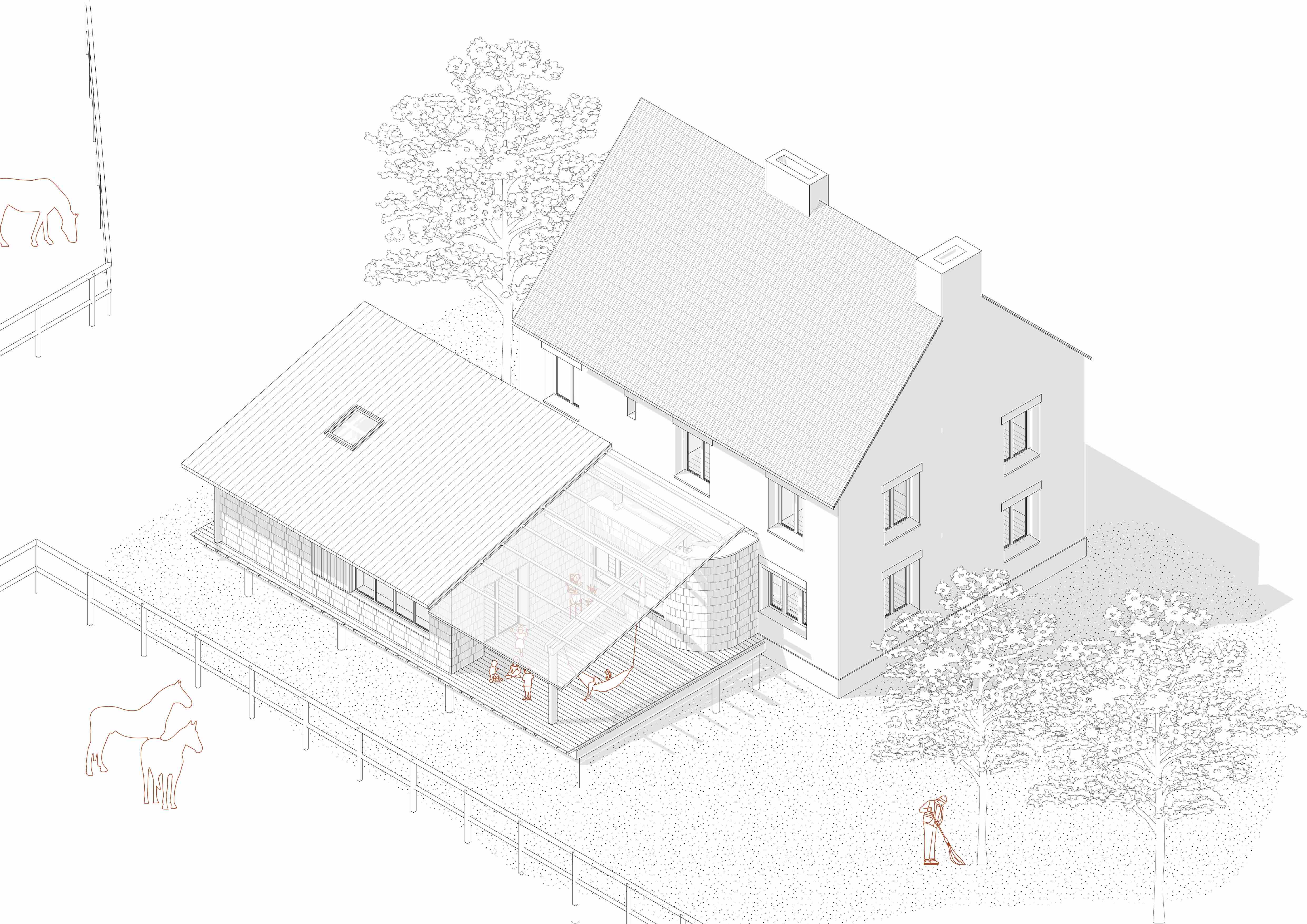 Amarée_maison de la dame #éco-construction #réemploi #bois-terre-paille #écurie